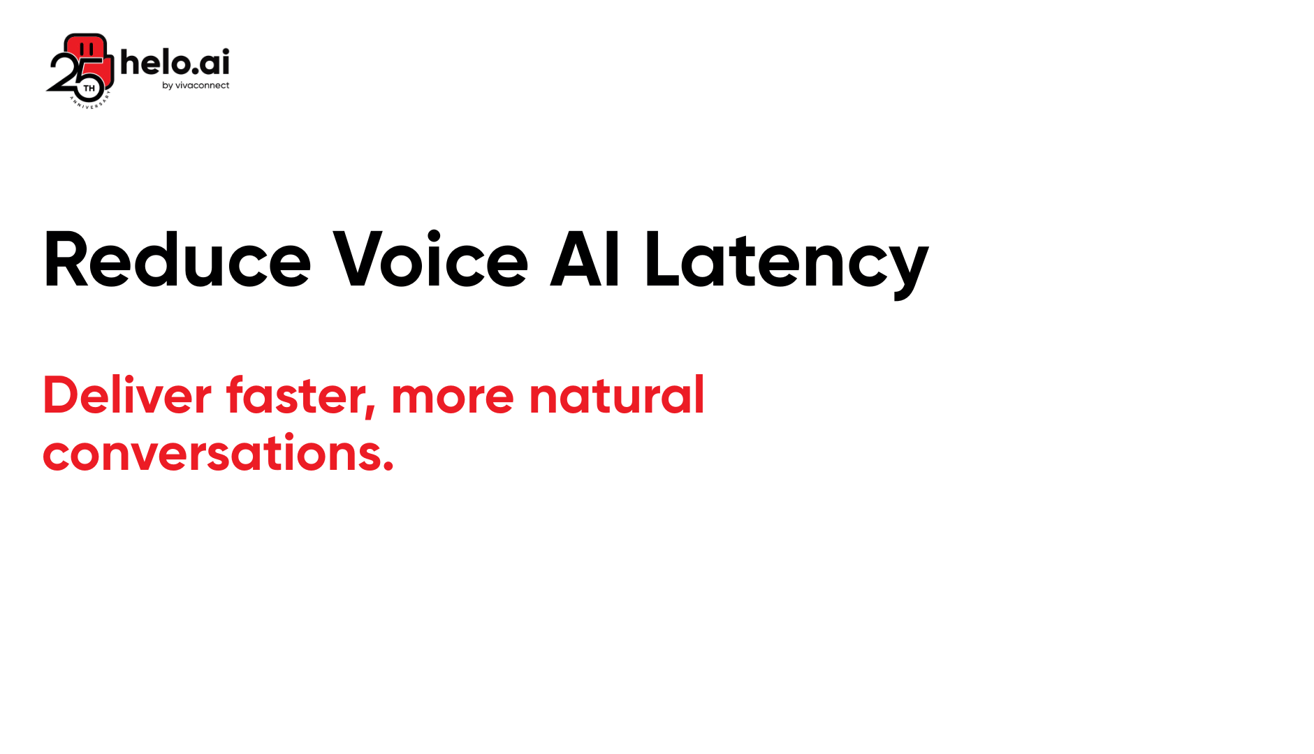 Reduce Voice AI Latency